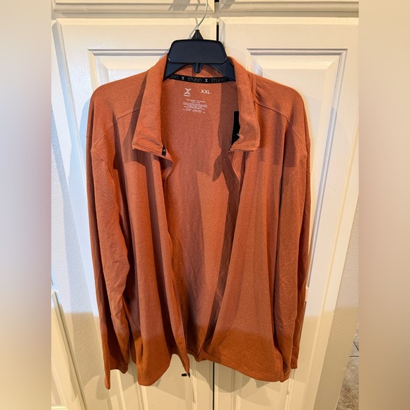 Rust Orange Zip-Up Jacket xxl - Picture 3 of 9